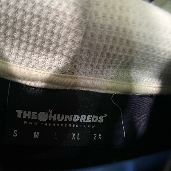 Retro The Hundreds waffle texture hoodie